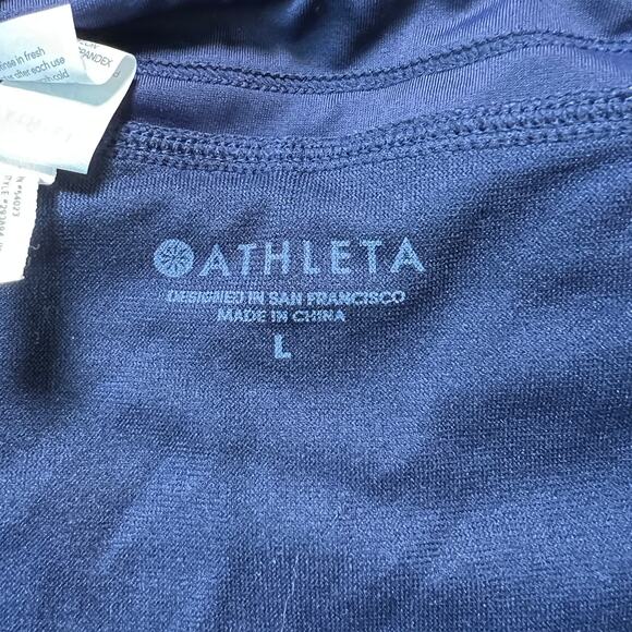 ATHLETA Tangier Tankini‎ Blue Geometric Print Swim Top and Kara Shorts 38 B/C - Picture 9 of 13